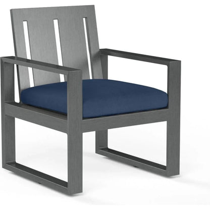 Redondo Sunbrella Outdoor Dining Armchair 2PC-Outdoor Dining Chairs-Sunset West-Spectrum Indigo-LOOMLAN