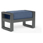 Redondo Sunbrella Outdoor Ottoman-Outdoor Ottomans-Sunset West-Spectrum Indigo-LOOMLAN