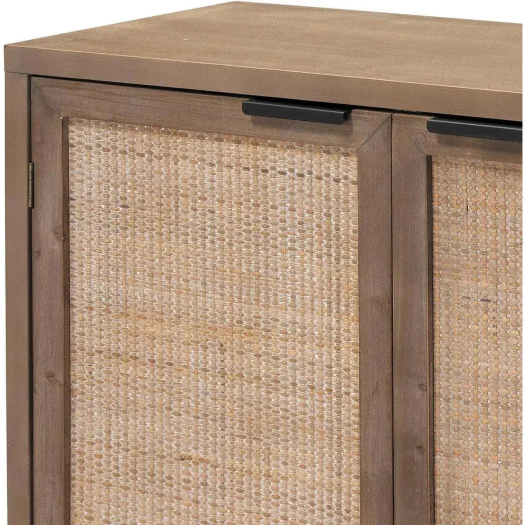 Reed Rattan 2 Door Accent Cabinet - LOOMLAN - Jamie Young - Accent Cabinets
