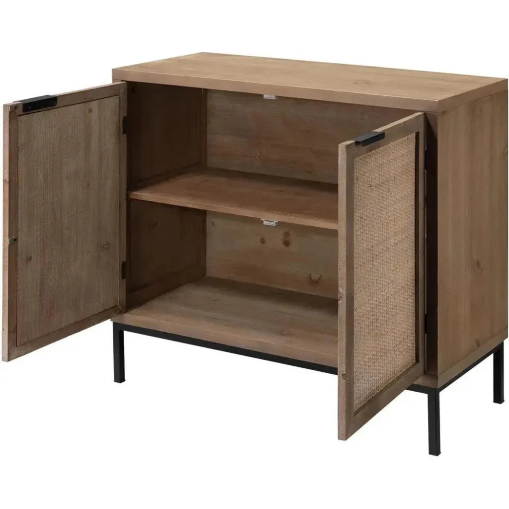 Reed Rattan 2 Door Accent Cabinet - LOOMLAN - Jamie Young - Accent Cabinets