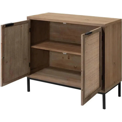 Reed Rattan 2 Door Accent Cabinet - LOOMLAN - Jamie Young - Accent Cabinets