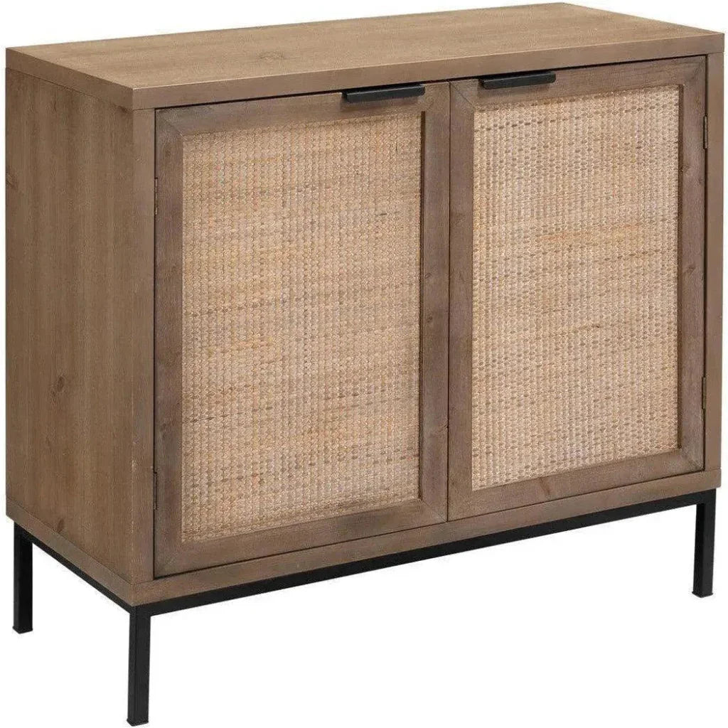 Reed Rattan 2 Door Accent Cabinet - LOOMLAN - Jamie Young - Accent Cabinets