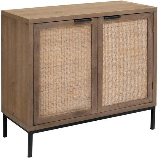 Reed Rattan 2 Door Accent Cabinet - LOOMLAN - Jamie Young - Accent Cabinets