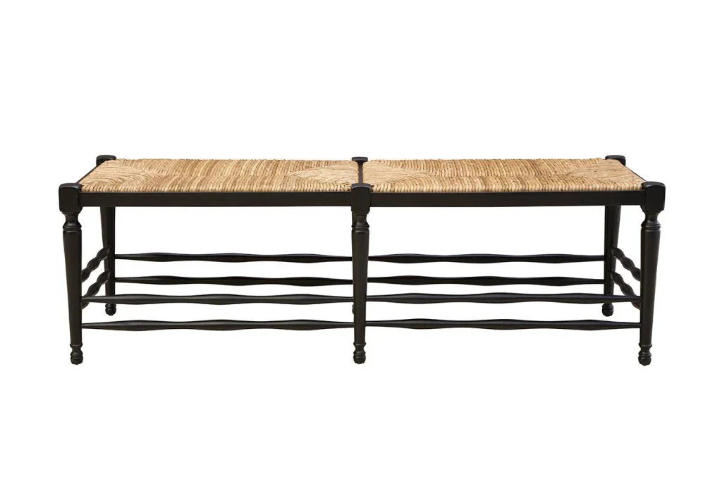 Reed Black Backless Bedroom Bench - LOOMLAN - Furniture Classics - Bedroom Benches