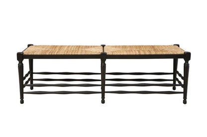 Reed Black Backless Bedroom Bench - LOOMLAN - Furniture Classics - Bedroom Benches