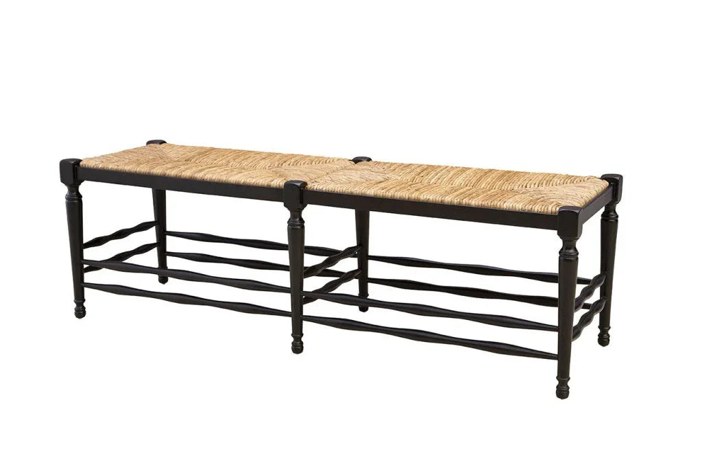 Reed Black Backless Bedroom Bench - LOOMLAN - Furniture Classics - Bedroom Benches