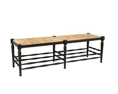 Reed Black Backless Bedroom Bench - LOOMLAN - Furniture Classics - Bedroom Benches
