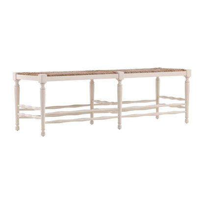 Reed Woven Rush Seat Bedroom Bench