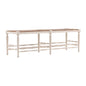 Reed Woven Rush Seat Bedroom Bench