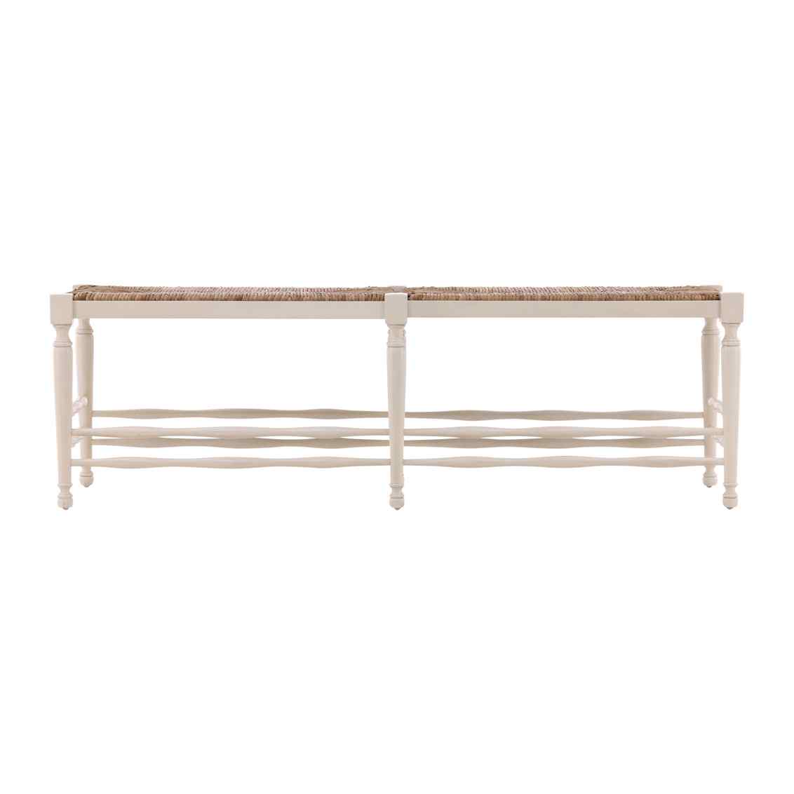 Reed Woven Rush Seat Bedroom Bench