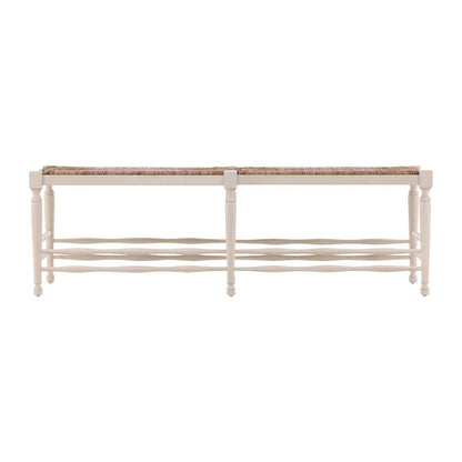 Reed Woven Rush Seat Bedroom Bench