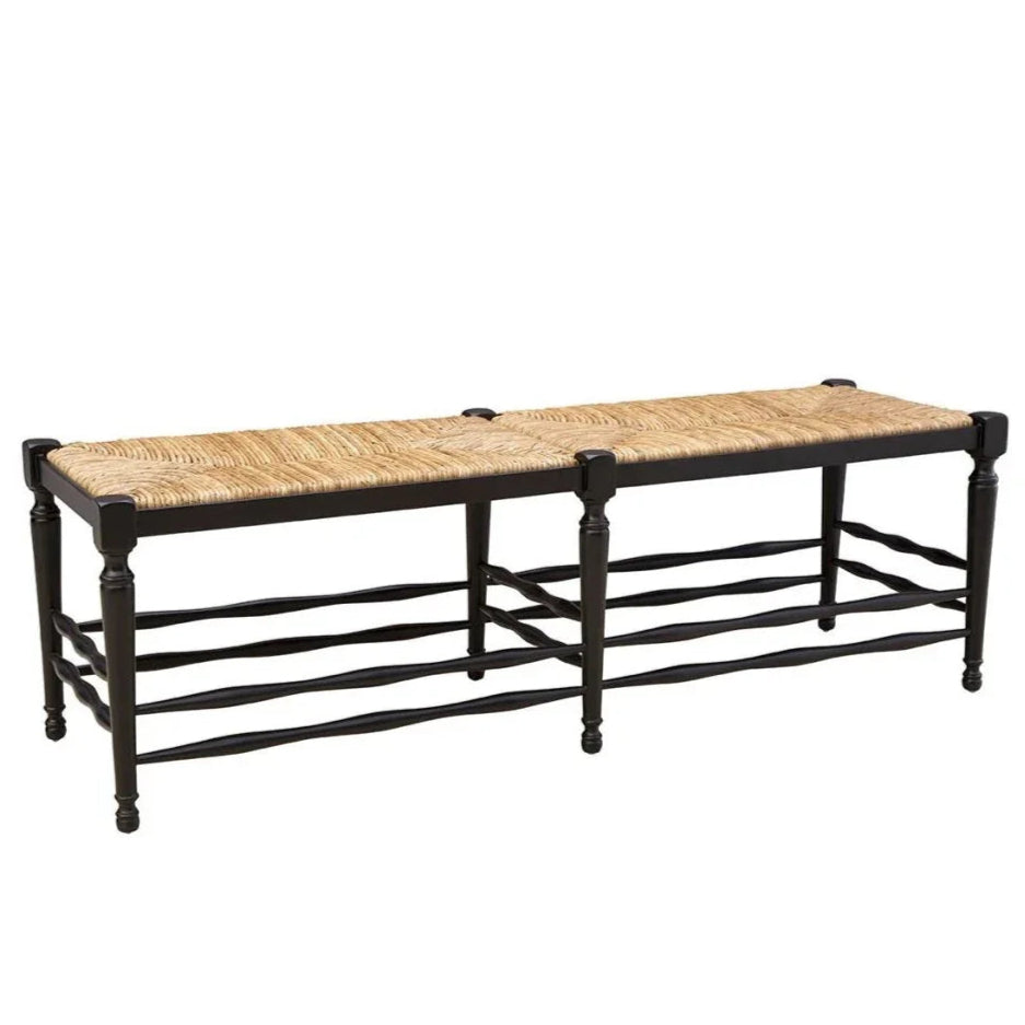 Reed Black Backless Bedroom Bench - LOOMLAN - Furniture Classics - Bedroom Benches