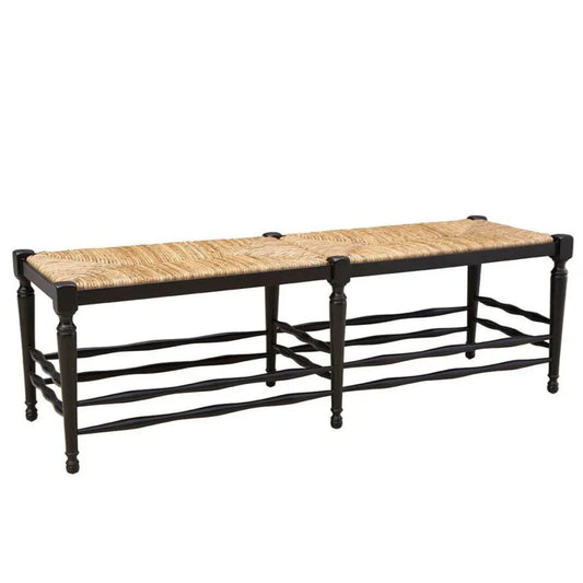 Reed Black Backless Bedroom Bench - LOOMLAN - Furniture Classics - Bedroom Benches