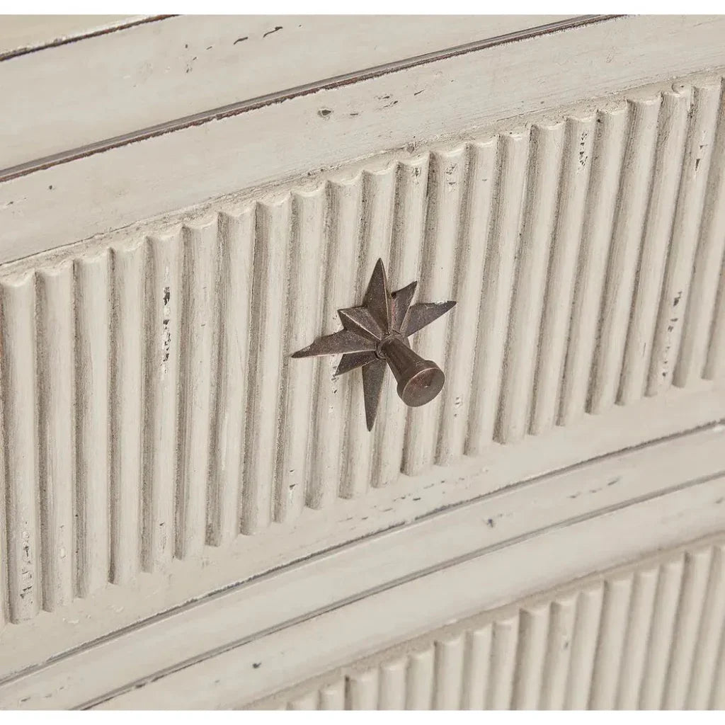 Reeded Wood Chest of Drawers - LOOMLAN - Furniture Classics - Chests