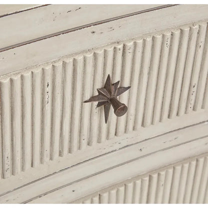 Reeded Wood Chest of Drawers - LOOMLAN - Furniture Classics - Chests