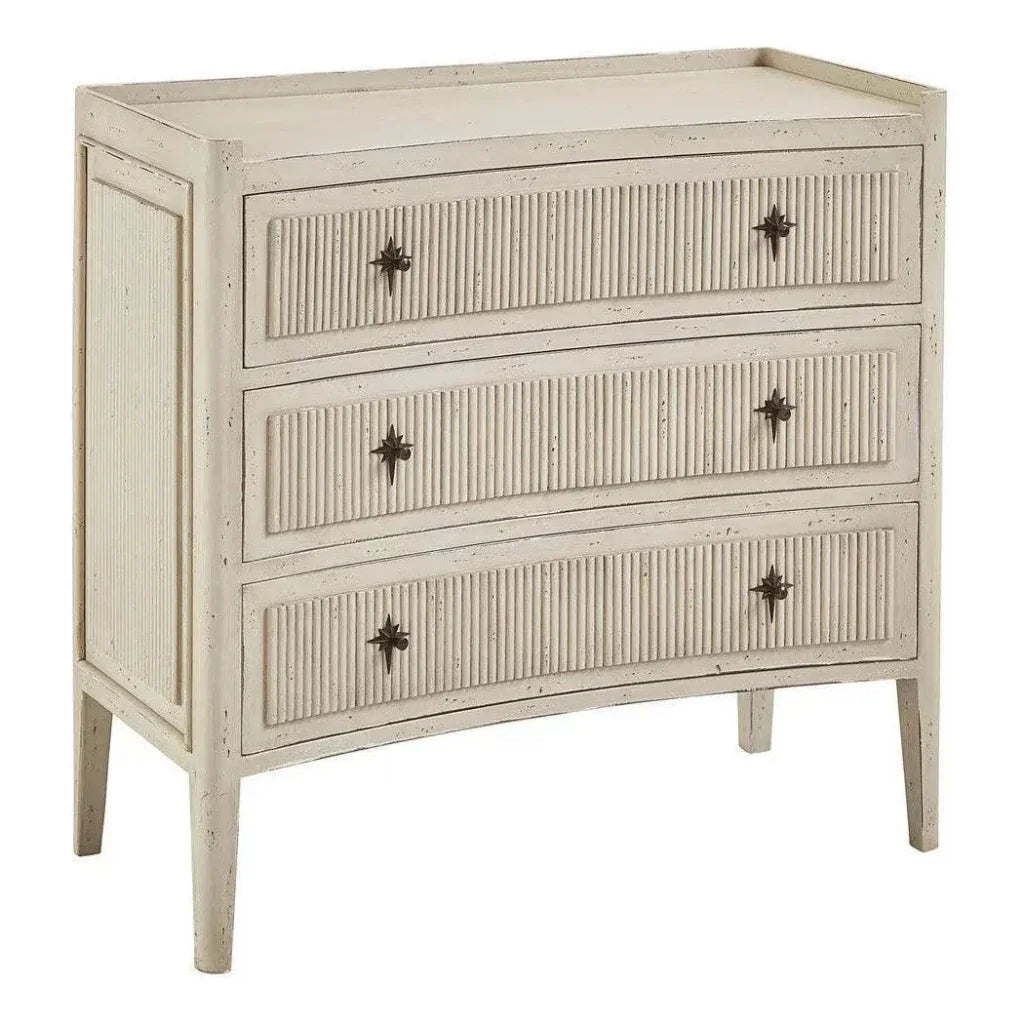 Reeded Wood Chest of Drawers - LOOMLAN - Furniture Classics - Chests