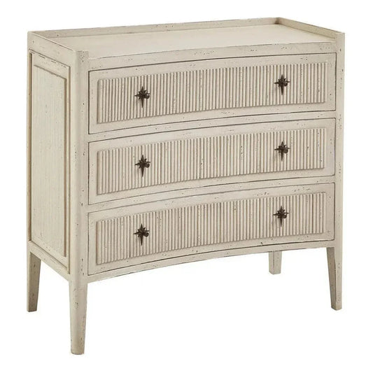 Reeded Wood Chest of Drawers - LOOMLAN - Furniture Classics - Chests