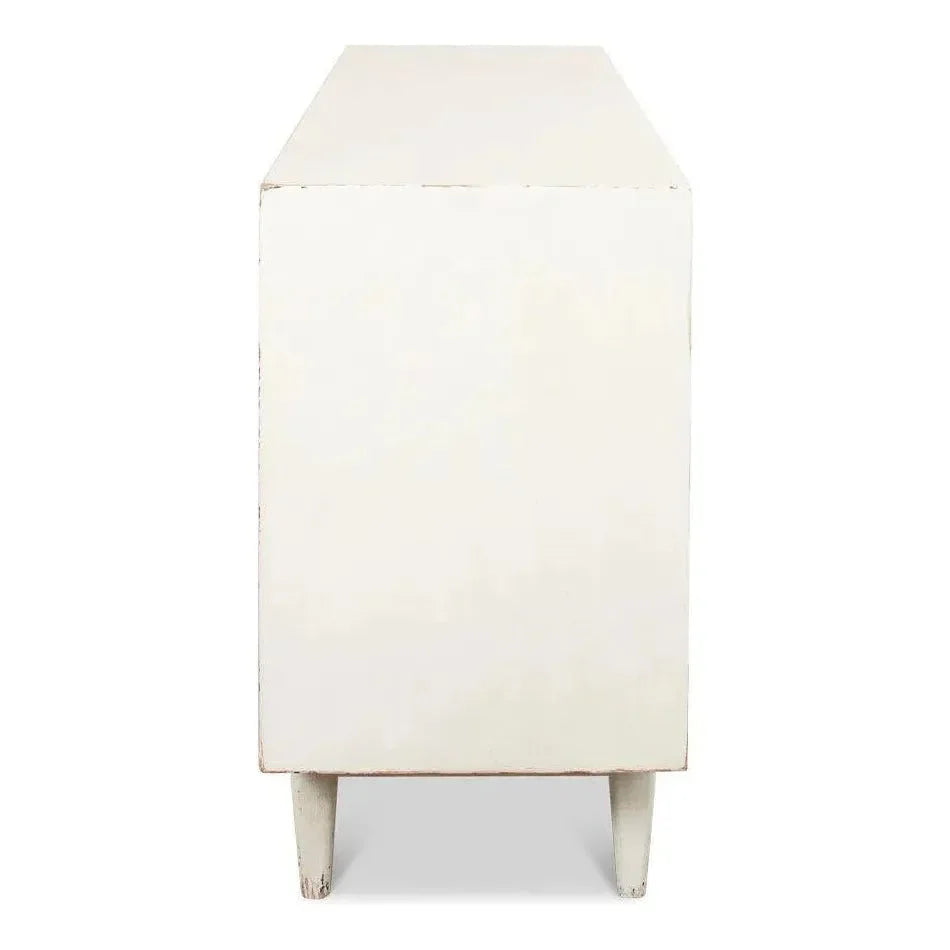 Reese Sideboard Antique White Cabinet For Living Room - LOOMLAN - Sarreid - Sideboards