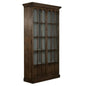 Refined Arches Tall Curio Bookcase Glass Doors - LOOMLAN - Sarreid - Bookcases