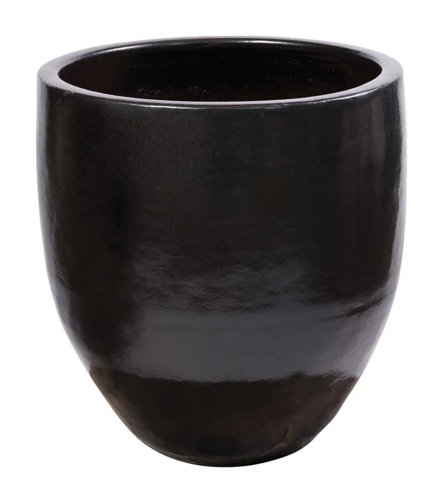 Reflection Ceramic Patio Planter (Set Of 2) - LOOMLAN - Seasonal Living - Outdoor Accessories