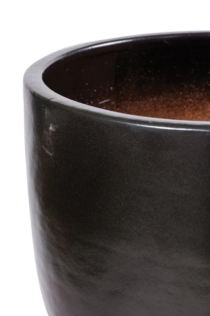 Reflection Ceramic Patio Planter (Set Of 2) - LOOMLAN - Seasonal Living - Outdoor Accessories