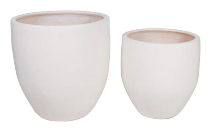 Reflection Ceramic Patio Planter (Set Of 2) - LOOMLAN - Seasonal Living - Outdoor Accessories