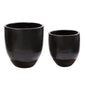 Reflection Ceramic Patio Planter (Set Of 2) - LOOMLAN - Seasonal Living - Outdoor Accessories
