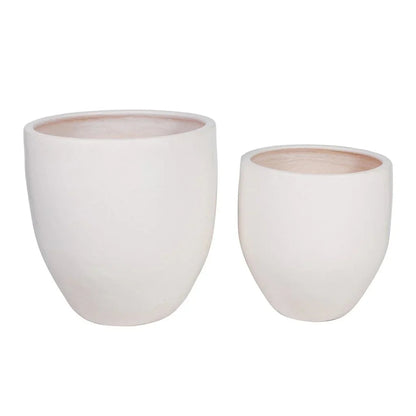 Reflection Ceramic Patio Planter (Set Of 2) - LOOMLAN - Seasonal Living - Outdoor Accessories