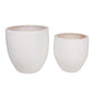 Reflection Ceramic Patio Planter (Set Of 2) - LOOMLAN - Seasonal Living - Outdoor Accessories
