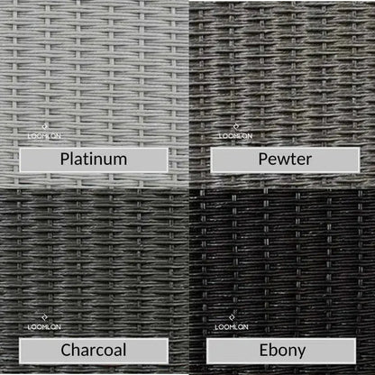 Reflections 3 - Seater Sofa All Weather Wicker Sunbrella Cushions - LOOMLAN - Lloyd Flanders - Outdoor Sofas & Loveseats