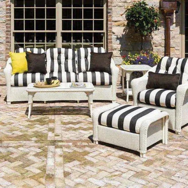 Reflections 3 - Seater Sofa All Weather Wicker Sunbrella Cushions - LOOMLAN - Lloyd Flanders - Outdoor Sofas & Loveseats