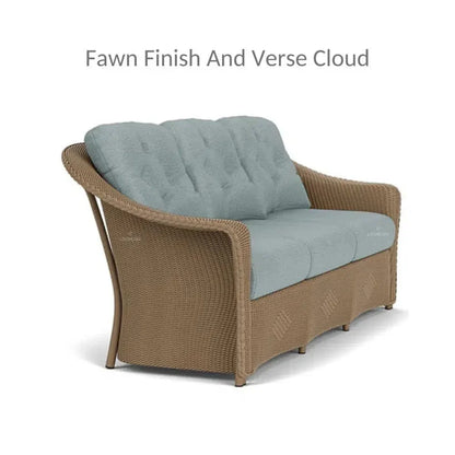 Reflections 3 - Seater Sofa All Weather Wicker Sunbrella Cushions - LOOMLAN - Lloyd Flanders - Outdoor Sofas & Loveseats