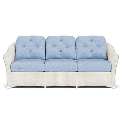 Reflections 3 - Seater Sofa All Weather Wicker Sunbrella Cushions - LOOMLAN - Lloyd Flanders - Outdoor Sofas & Loveseats