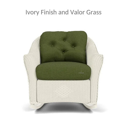 Reflections 3PC Lounge Set Rocker Chair Ottoman & Table-Outdoor Lounge Sets-Lloyd Flanders-LOOMLAN