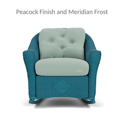 Reflections 3PC Lounge Set Rocker Chair Ottoman & Table-Outdoor Lounge Sets-Lloyd Flanders-LOOMLAN