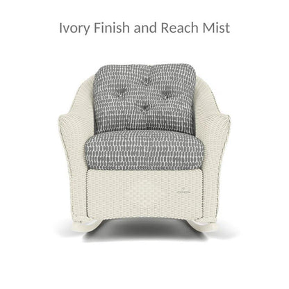 Reflections 3PC Lounge Set Rocker Chair Ottoman & Table-Outdoor Lounge Sets-Lloyd Flanders-LOOMLAN