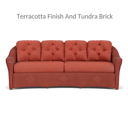 Reflections Crescent Sofa All Weather Wicker Sunbrella - LOOMLAN - Lloyd Flanders - Outdoor Sofas & Loveseats