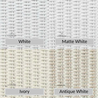 Reflections Crescent Sofa All Weather Wicker Sunbrella - LOOMLAN - Lloyd Flanders - Outdoor Sofas & Loveseats