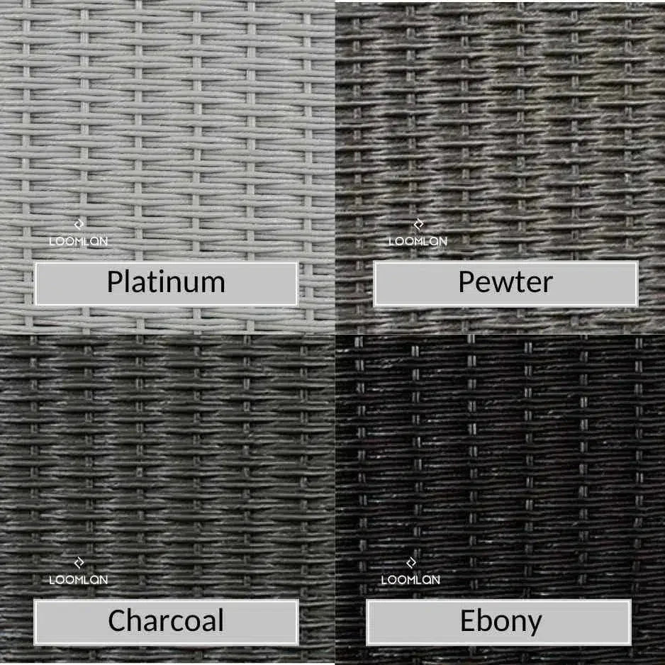 Reflections Crescent Sofa All Weather Wicker Sunbrella - LOOMLAN - Lloyd Flanders - Outdoor Sofas & Loveseats