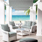 Reflections Loveseat 5PC Lounge Set Chairs & Tables-Outdoor Lounge Sets-Lloyd Flanders-LOOMLAN