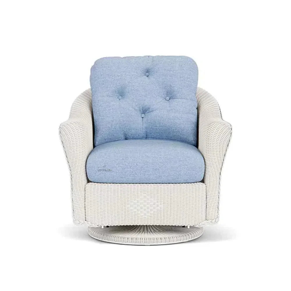 Reflections Swivel Glider Lounge Chair Sunbrella-Outdoor Lounge Chairs-Lloyd Flanders-LOOMLAN