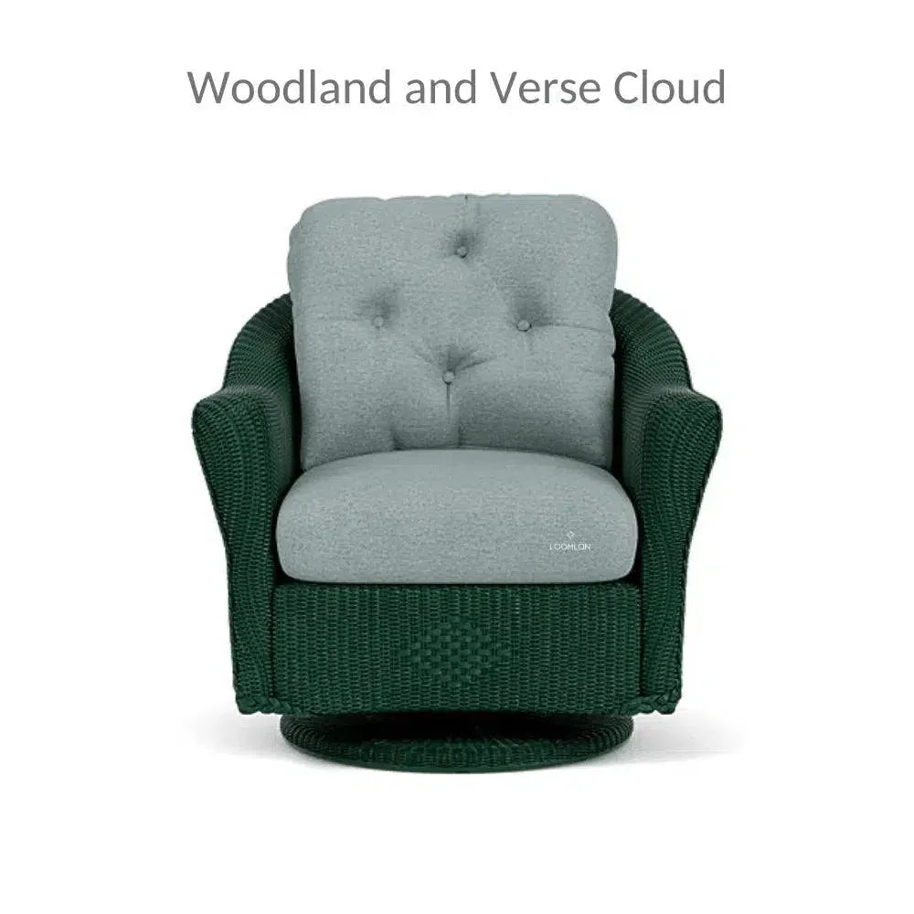 Reflections Swivel Rocker Lounge Chair Sunbrella-Outdoor Lounge Chairs-Lloyd Flanders-LOOMLAN