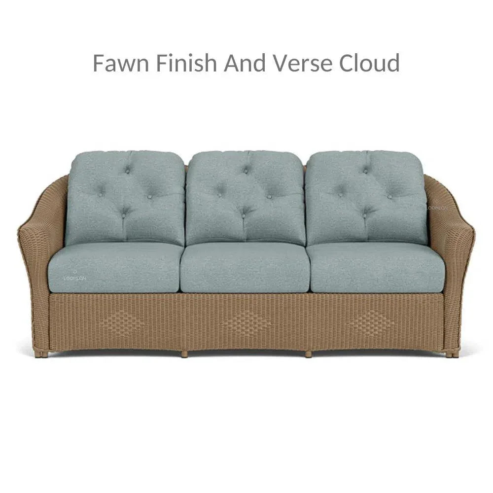 Reflections Wicker 3-Seater Sofa Set Coffee Table-Outdoor Lounge Sets-Lloyd Flanders-LOOMLAN