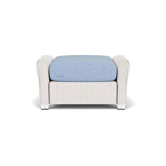 Reflections Wicker 30" Ottoman Sunbrella Cushion-Outdoor Ottomans-Lloyd Flanders-LOOMLAN