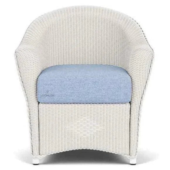 Reflections Wicker Dining Chair Sunbrella Cushion-Outdoor Dining Chairs-Lloyd Flanders-LOOMLAN