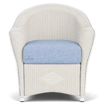 Reflections Wicker Dining Chair Sunbrella Cushion-Outdoor Dining Chairs-Lloyd Flanders-LOOMLAN