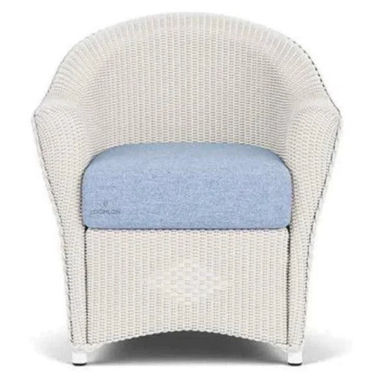 Reflections Wicker Dining Chair Sunbrella Cushion-Outdoor Dining Chairs-Lloyd Flanders-LOOMLAN