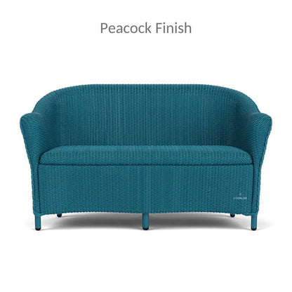 Reflections Wicker Loveseat Padded Seat Lloyd Flanders - LOOMLAN - Lloyd Flanders - Outdoor Sofas & Loveseats