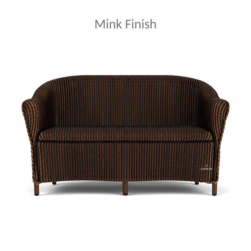 Reflections Wicker Loveseat Padded Seat Lloyd Flanders - LOOMLAN - Lloyd Flanders - Outdoor Sofas & Loveseats