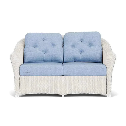 Reflections Wicker Loveseat Sunbrella Cushions - LOOMLAN - Lloyd Flanders - Outdoor Sofas & Loveseats